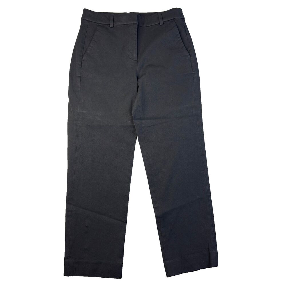 J. Crew Pants Womens 4 Black Kallie Pant Straight Leg High Waisted Work Career
